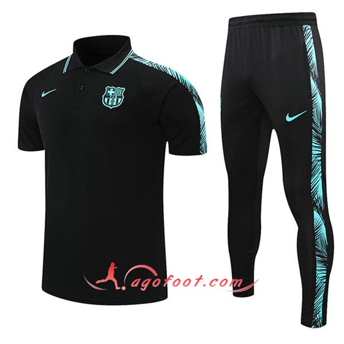 Ensemble Polo FC Barcelone + Pantalon Bleu/Noir 2021/2022