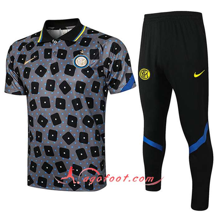 Ensemble Polo Inter Milan + Pantalon Gris 2021/2022