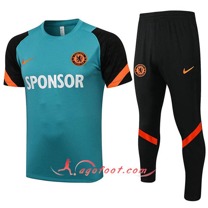 Ensemble Polo FC Chelsea + Pantalon Vert 2021/2022