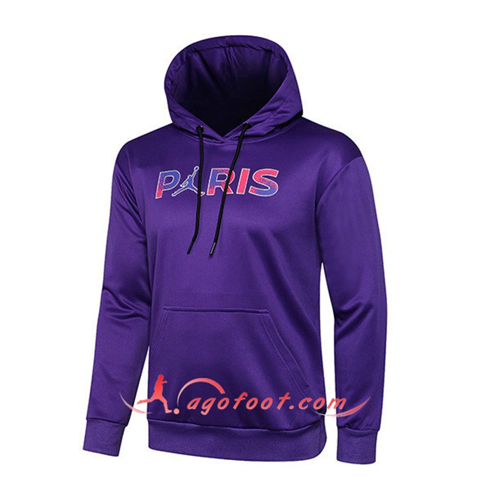 Sweatshirt Training Capuche Jordan PSG Pourpre 2021/2022