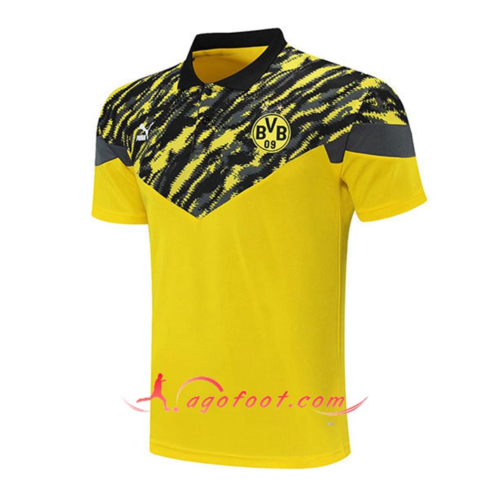 Polo Foot Dortmund BVB Jaune/Noir 2021/2022