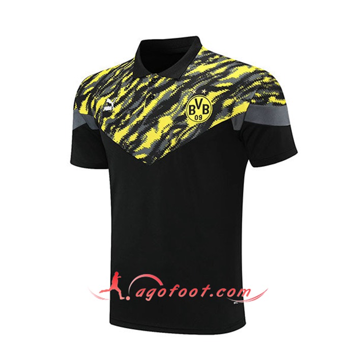 Polo Foot Dortmund BVB Noir/Jaune 2021/2022