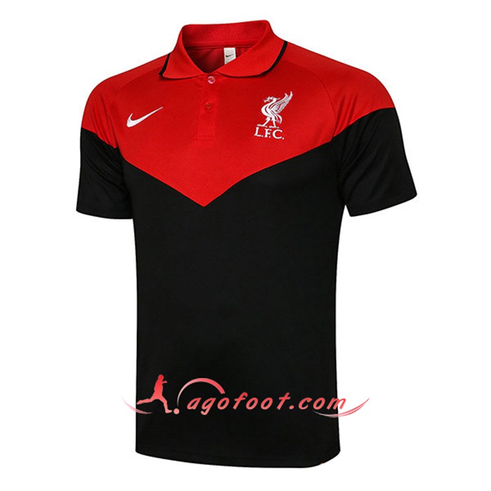 Polo Foot FC Liverpool Noir/Rouge 2021/2022