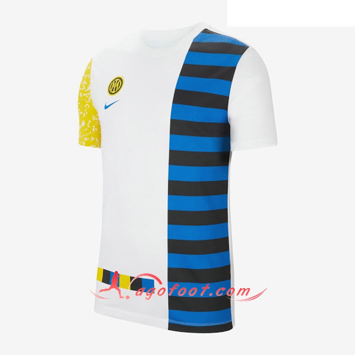 Training T-Shirts Inter Milan Blanc/Noir 2021/2022