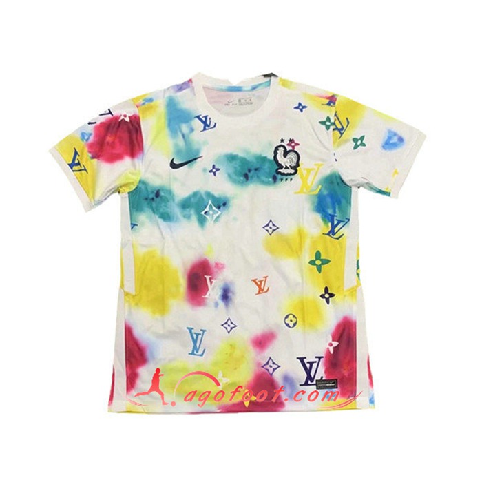 Training T-Shirts France Blanc/Rouge 2021/2022