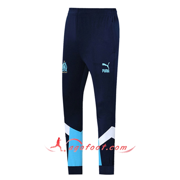 Training Pantalon Foot Marseille OM Blanc/Bleu Marin 2021/2022