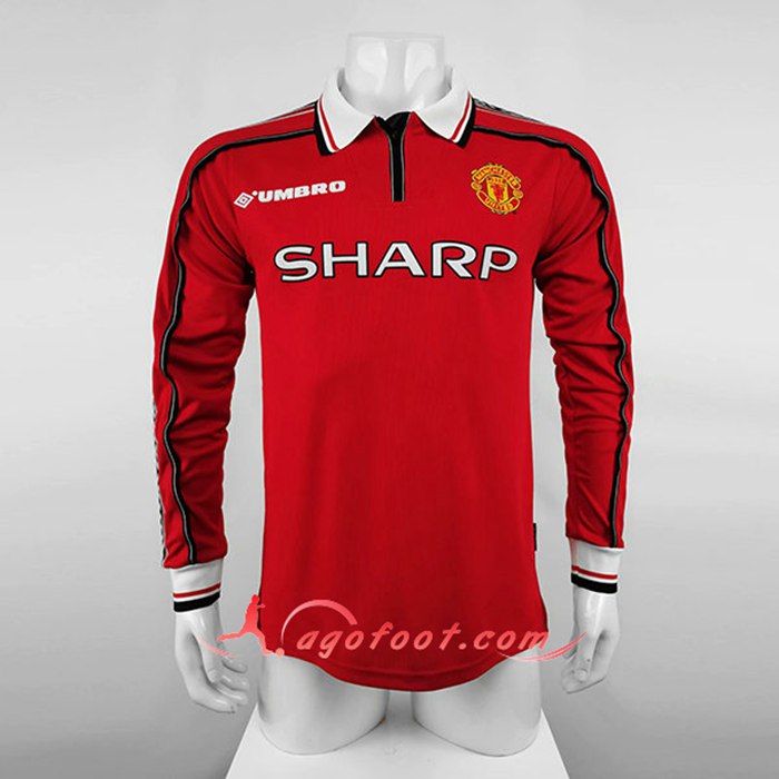 Maillot de Foot Manchester United Retro Domicile 1998/1999