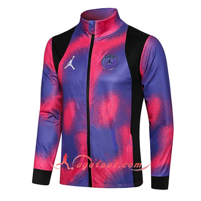 Nouveaux Veste Foot Jordan PSG Nior/Pourpre/Rouge 2021/2022