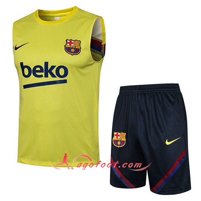 Debardeur Foot FC Barcelone Jaune 2021/2022