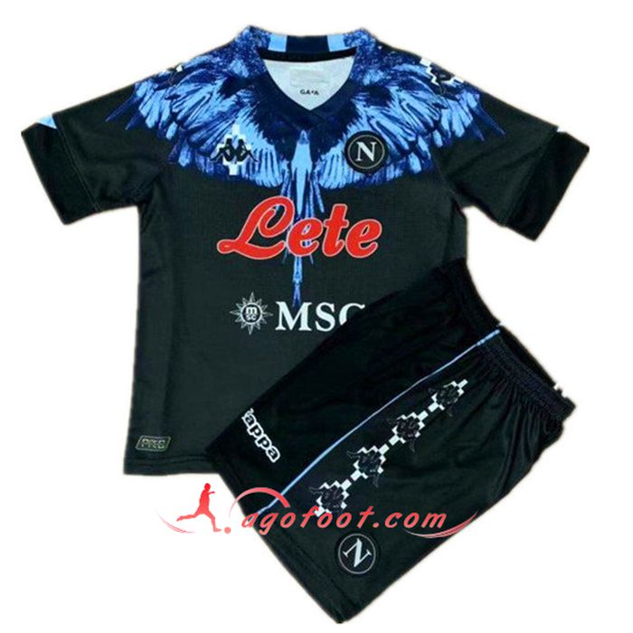 Maillot SSC Naples Enfant Limited Edition Bleu/Noir 2021/2022