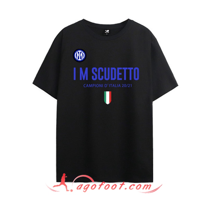 T-Shirts Inter Milan Scudetto Noir 2021