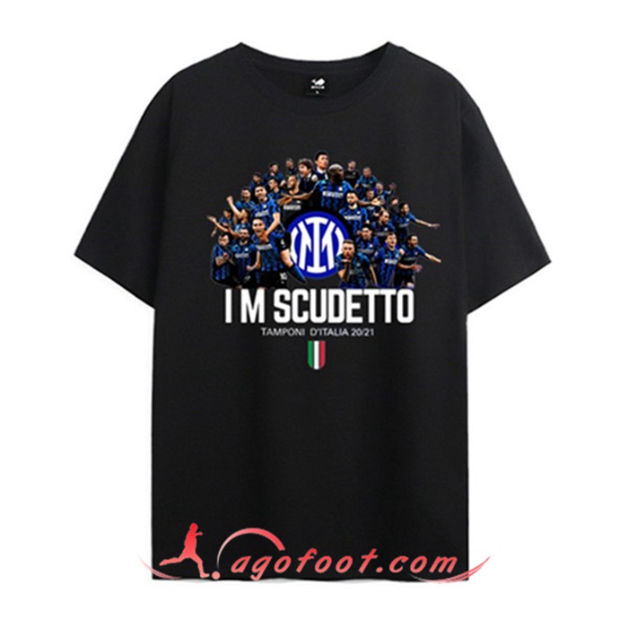 T-Shirts Inter Milan Scudetto Noir 2021