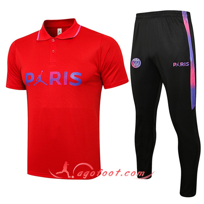 Ensemble Polo Jordan PSG + Pantalon Rouge Classic 2021/2022