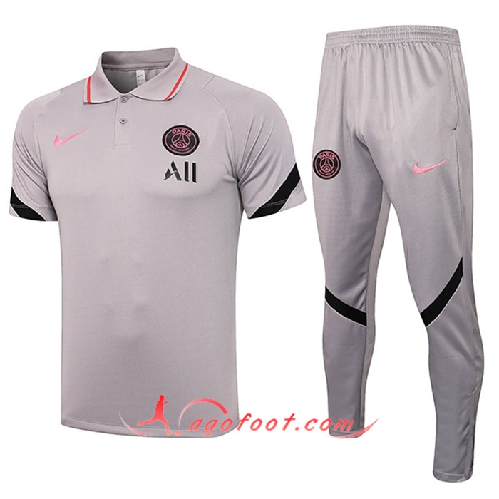 Ensemble Polo PSG + Pantalon Gris Classic 2021/2022