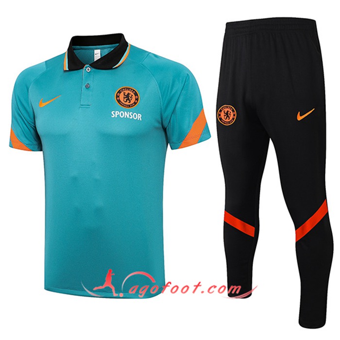 Ensemble Polo FC Chelsea + Pantalon Vert Classic 2021/2022