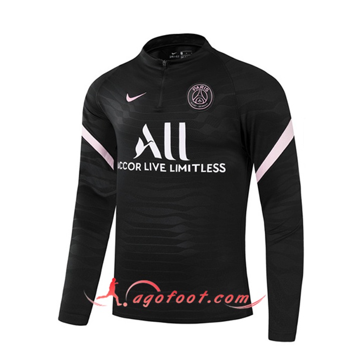 Sweatshirt Training Jordan PSG Noir Version Du Joueur 2021/2022
