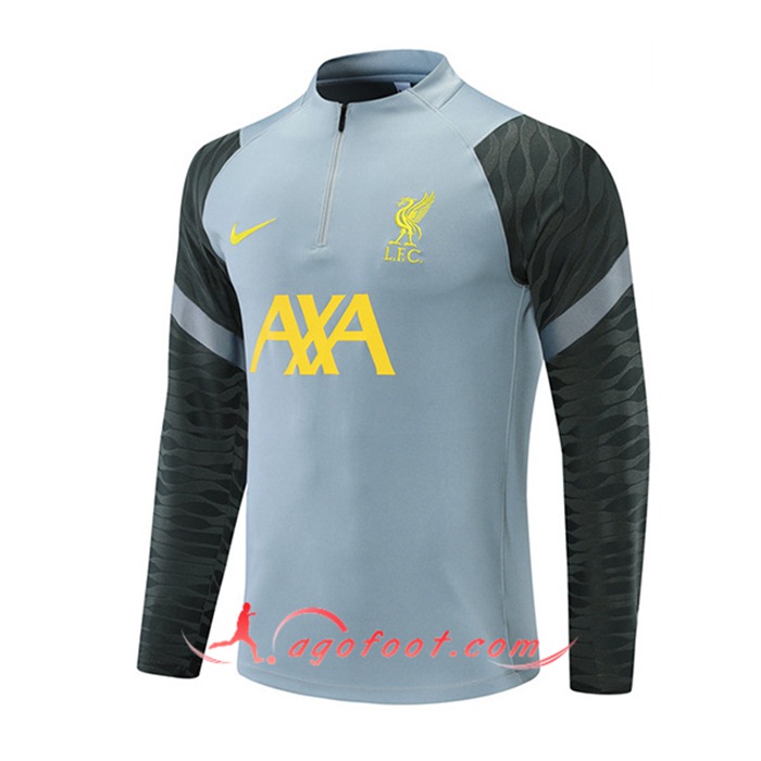 Sweatshirt Training FC Liverpool Bleu Gris Chair 2021/2022
