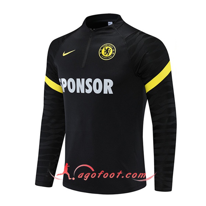 Sweatshirt Training FC Chelsea Noir 2021/2022 -1