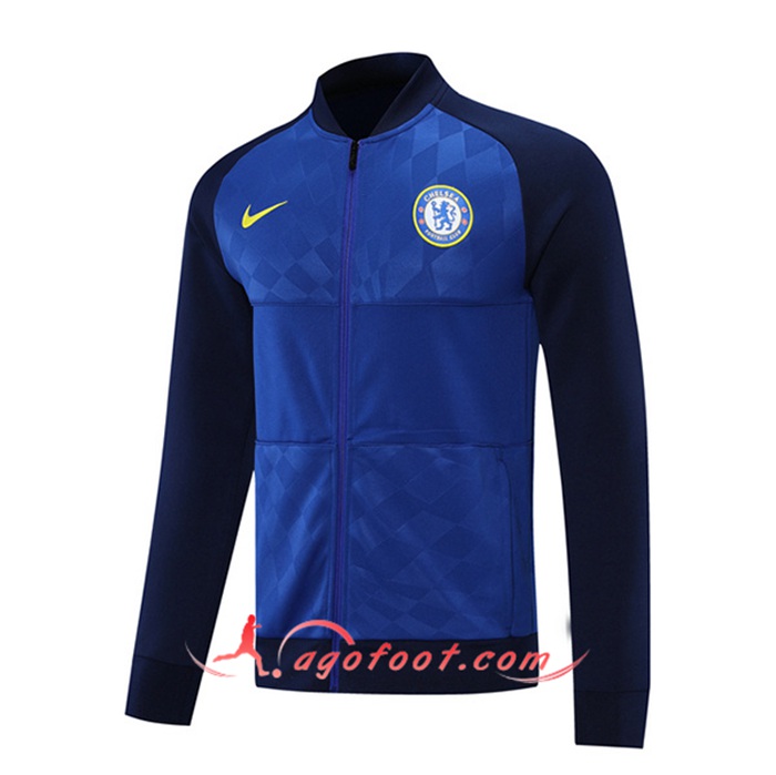Sweatshirt Training FC Chelsea Version Du Joueur Bleu Marin 2021/2022