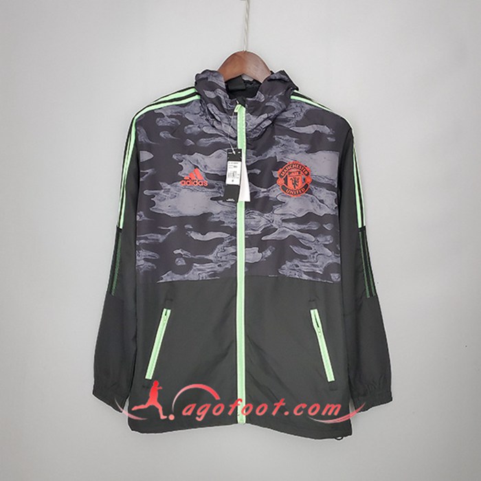 Coupe-Vent Manchester United Noir/Gris 2021/2022