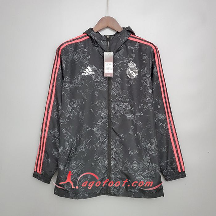 Coupe-Vent Real Madrid Noir 2021/2022