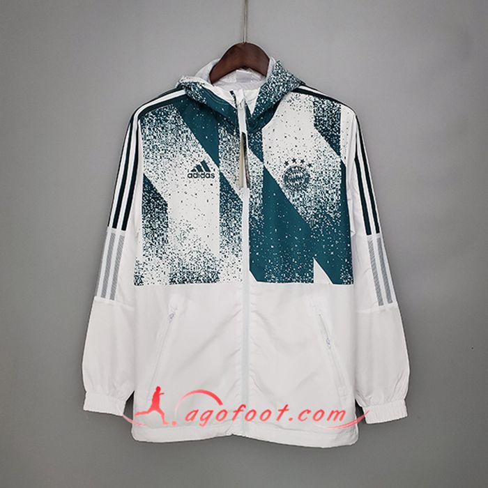 Coupe-Vent Bayern Munich Blanc/Vert 2021/2022