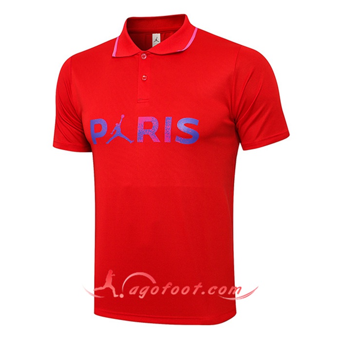 Polo Foot Jordan PSG + Pantalon Rouge Classic 2021/2022