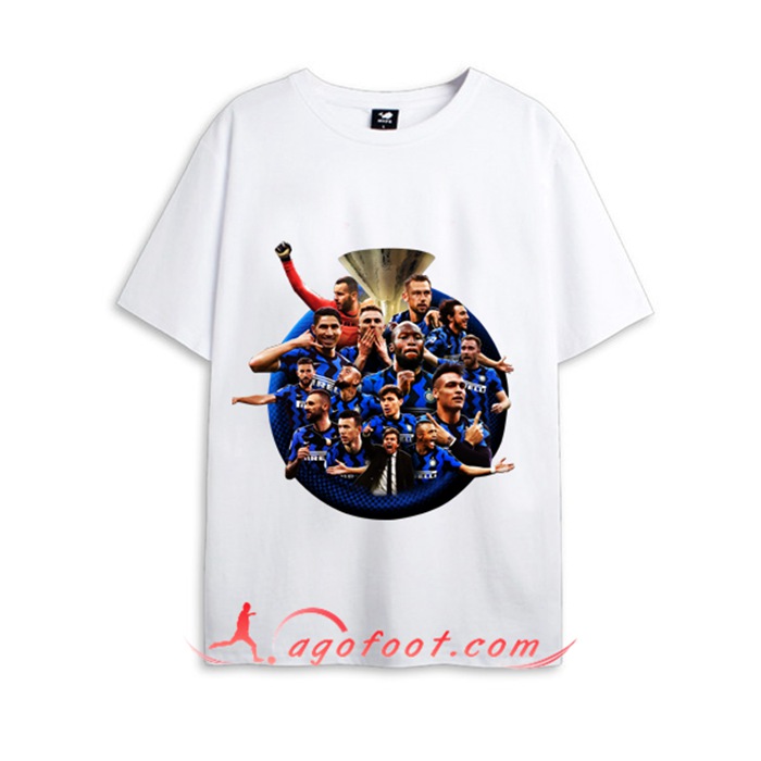 T-Shirts Inter Milan Serie A Scudetto Blanc 2021