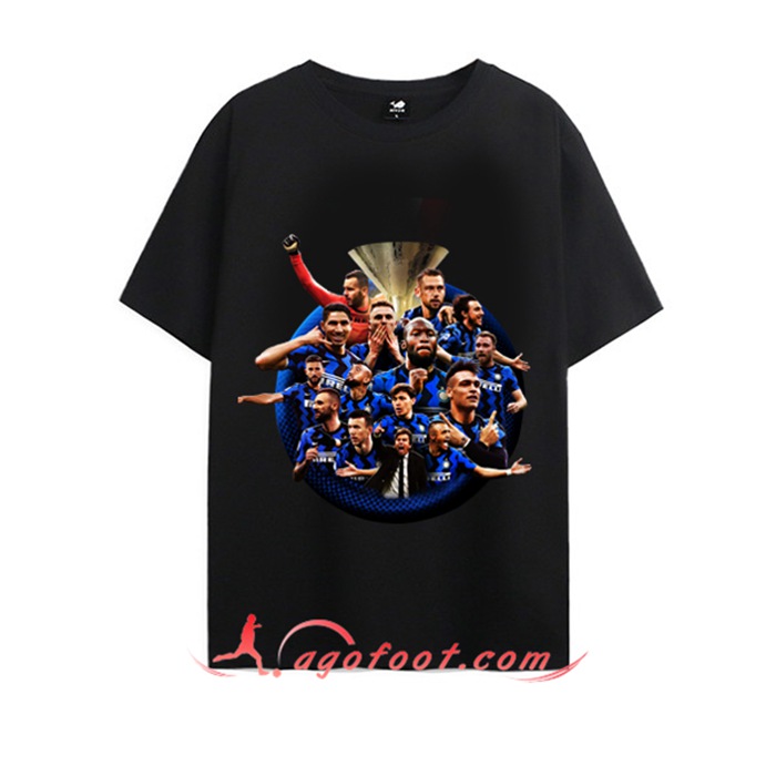 T-Shirts Inter Milan Serie A Scudetto Noir 2021