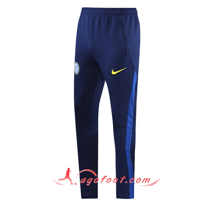 Training Pantalon Foot FC Chelsea Version Du Joueur Bleu Marin 2021/2022