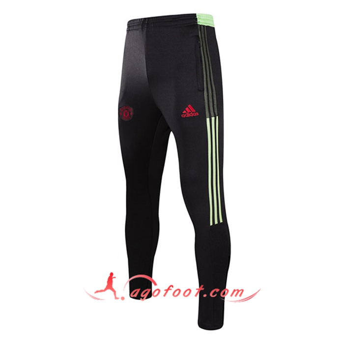 Training Pantalon Foot Manchester United Noir/Vert 2021/2022