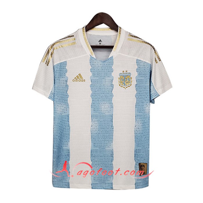 Maillot Equipe Argentine Commemorative Edition Bleu/Blanc 2021