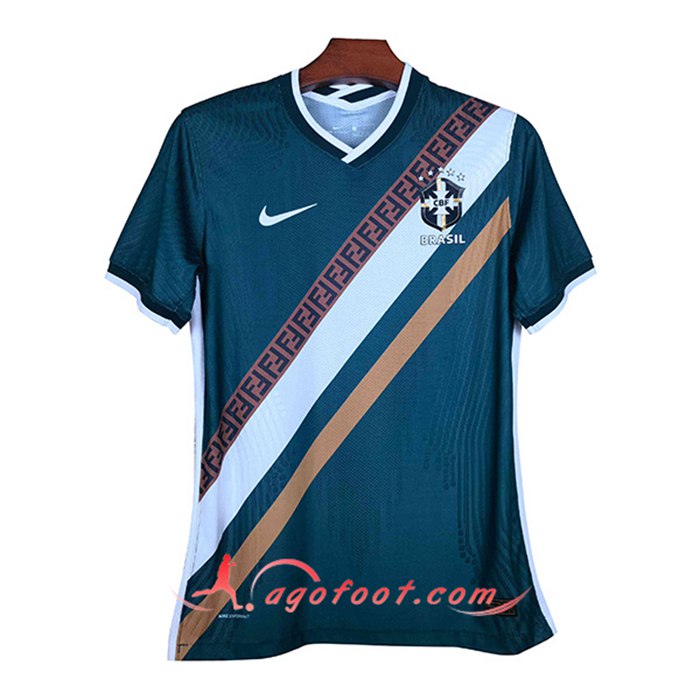 Nouveaux Maillot Equipe Brazil Player Vert 2021