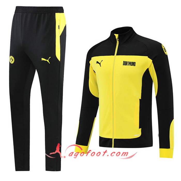 Ensemble Survetement de Foot Dortmund BVB Noir 2021/2022