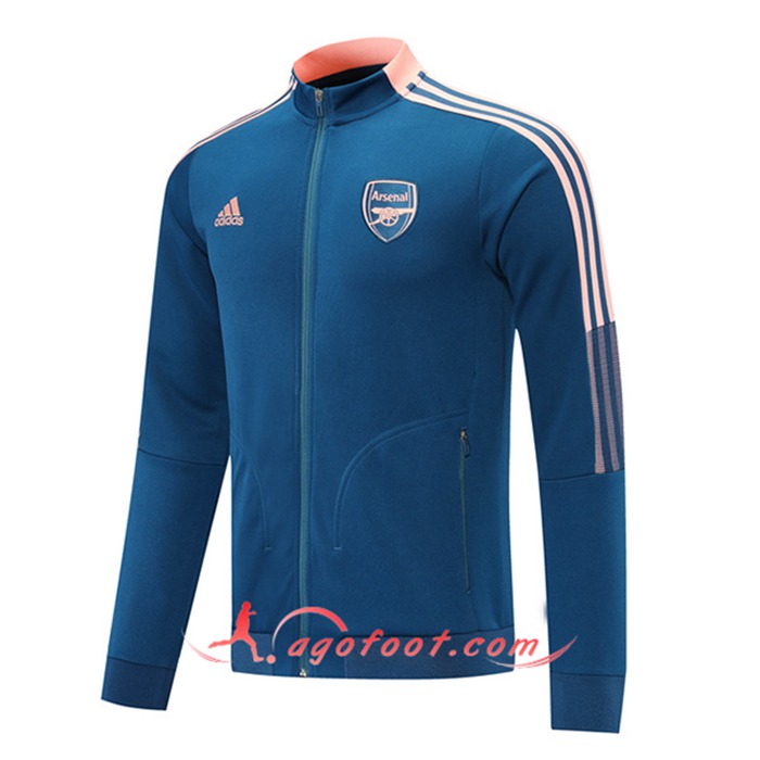 Nouveaux Veste Foot Arsenal Bleu Marin/Rose 2021/2022