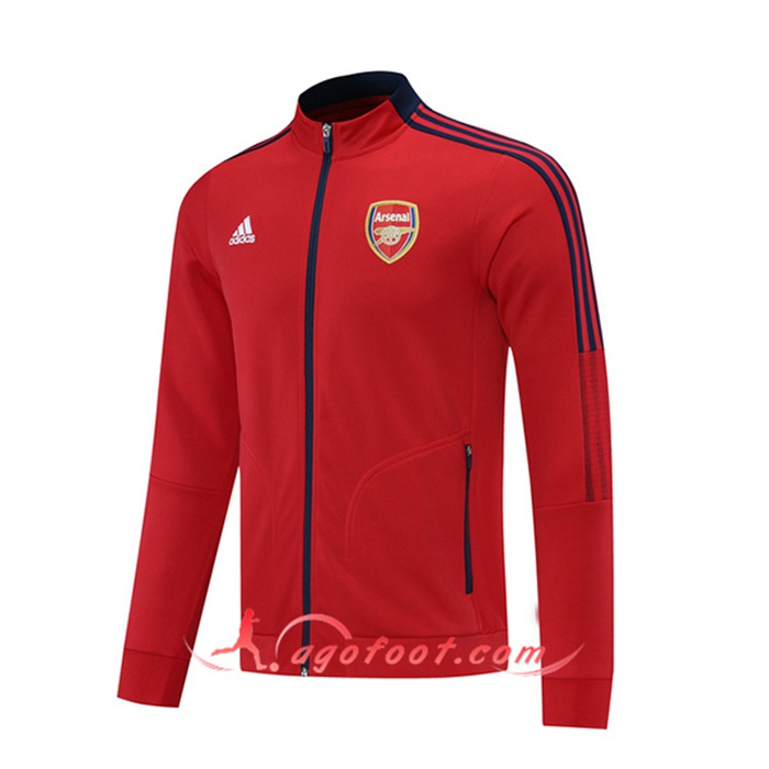 Nouveaux Veste Foot Arsenal Rouge 2021/2022