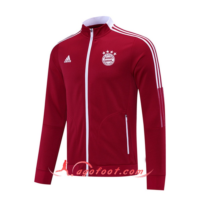 Nouveaux Veste Foot Bayern Munich Rouge 2021/2022