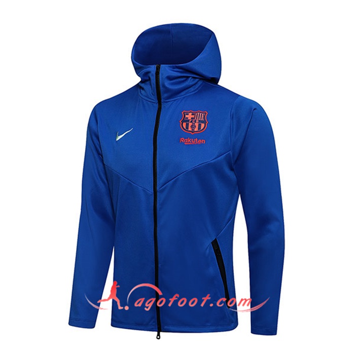 Nouveaux Veste A Capuche FC Barcelone Bleu 2021/2022