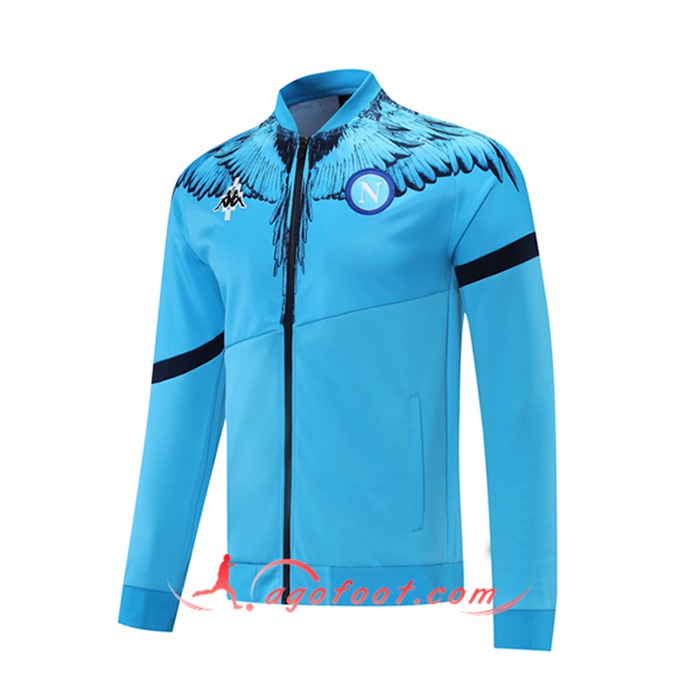 Nouveaux Veste A Capuche SSC Naples Bleu 2021/2022