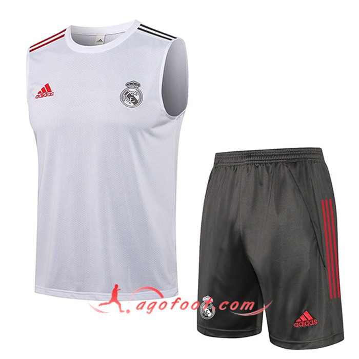 Debardeur Foot Real Madrid Blanc 2021/2022