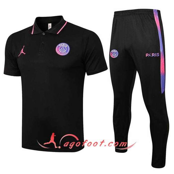 Ensemble Polo Jordan PSG + Pantalon Noir 2021/2022