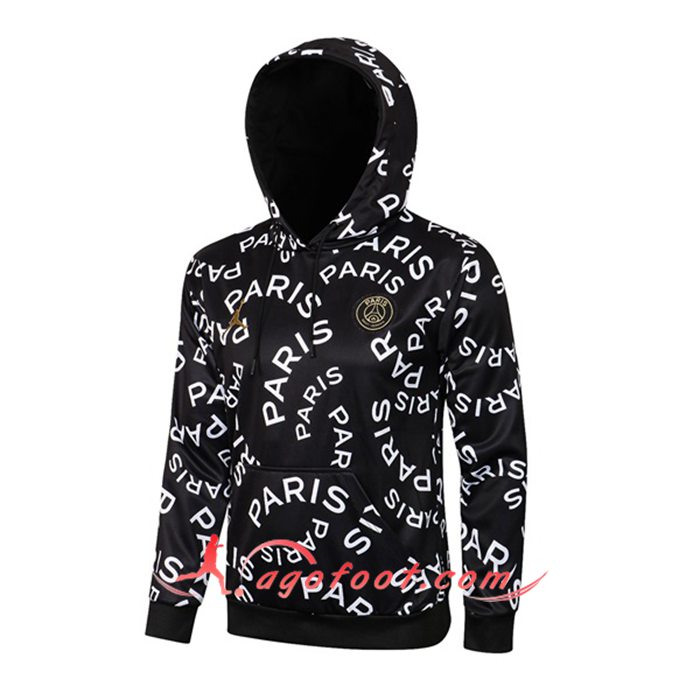 Sweatshirt Training Capuche Jordan PSG Noir 2021/2022
