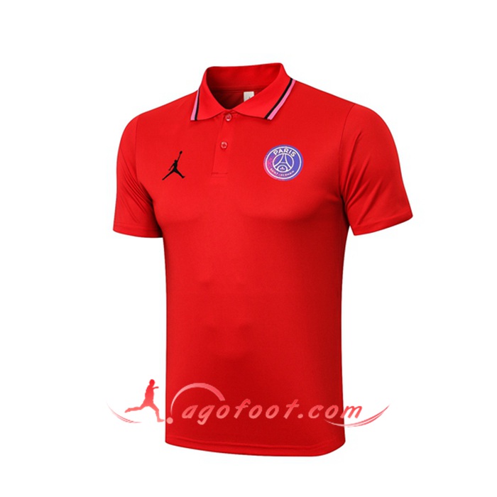 Polo Foot Jordan PSG Rouge 2021/2022