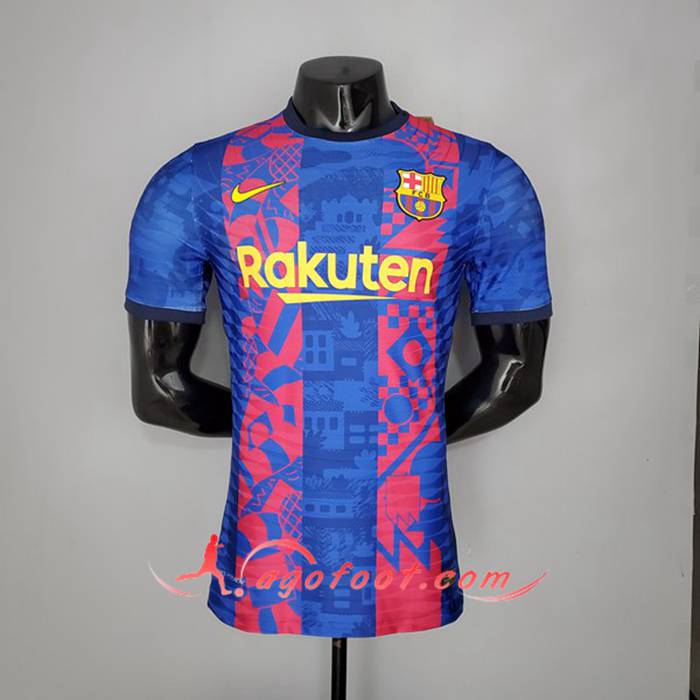Training T-Shirts FC Barcelone Player Version Rouge/Bleu 2021/2022