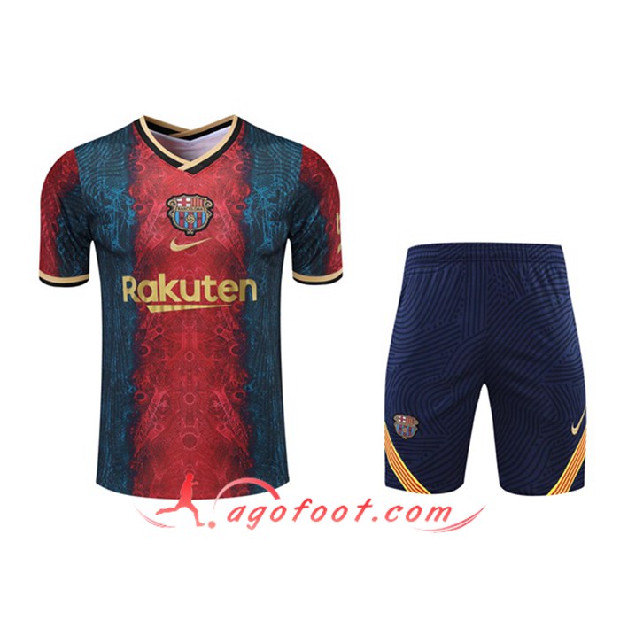 Ensemble Training T-Shirts FC Barcelone + Short Rouge 2021/2022