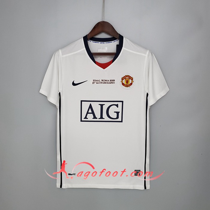 Maillot de Foot Manchester United Retro Champions League Exterieur 2008/2009