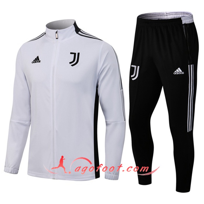 Ensemble Veste Survetement de Foot Juventus Blanc 2021/2022