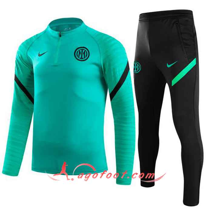 Ensemble Survetement de Foot Inter Milan Enfant Vert 2021/2022