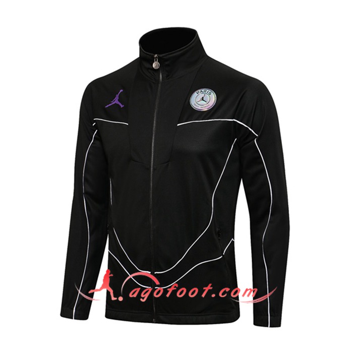 Nouveaux Veste Foot PSG Noir 2021/2022 -1