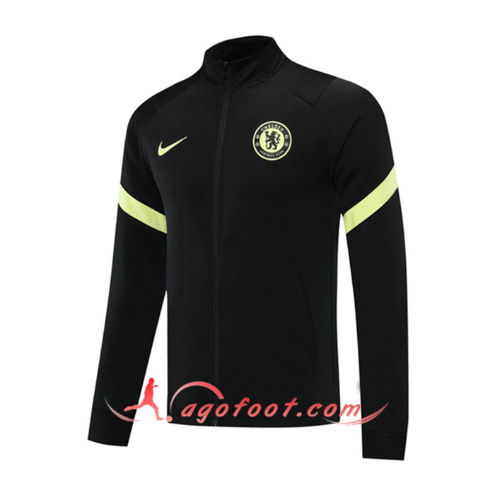 Nouveaux Veste Foot FC Chelsea Noir 2021/2022